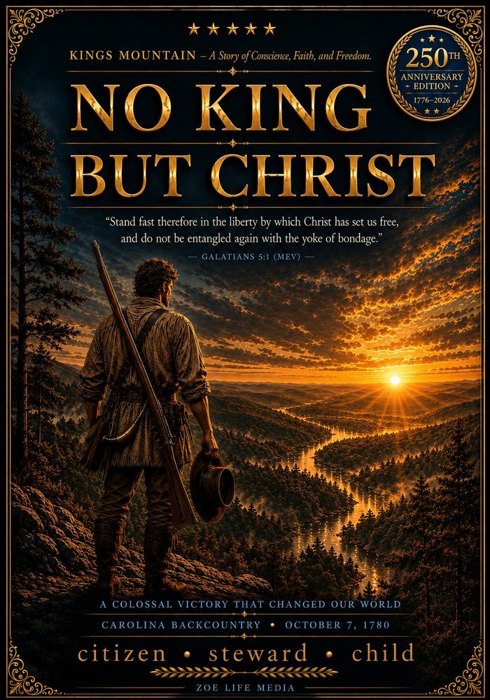 No King but Christ book cover — Kings Mountain, Semiquincentennial Edition